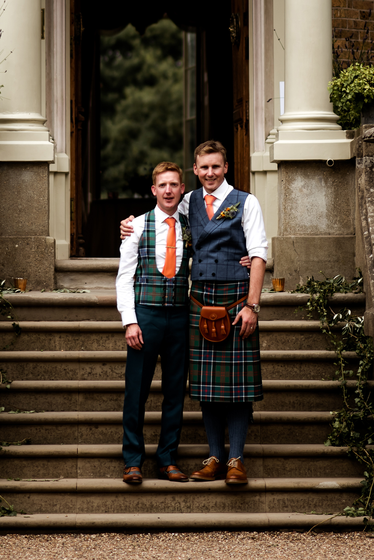 Hampton Court House stylish and elegant gay wedding