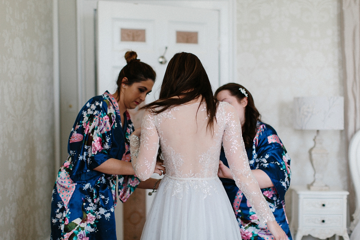 Lartington Hall Wedding Emma Beaumont dress 3