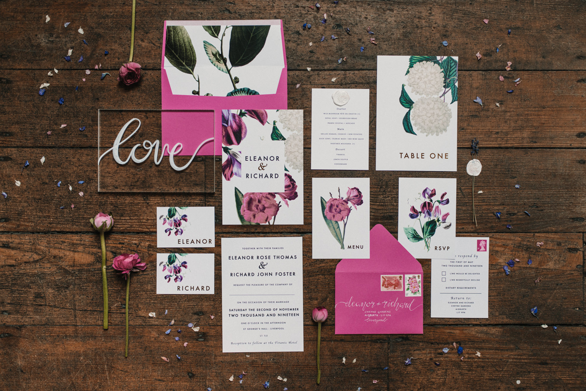 Modern cool pink bridal inspiration 1