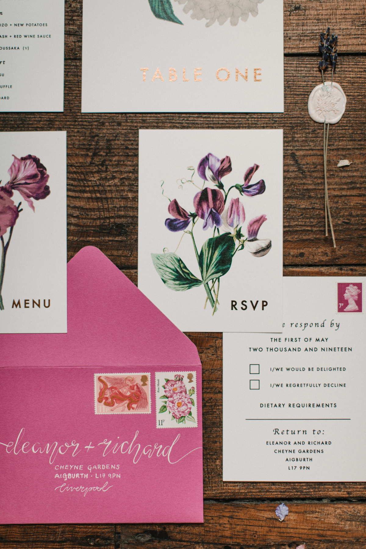 Modern cool pink bridal inspiration 2