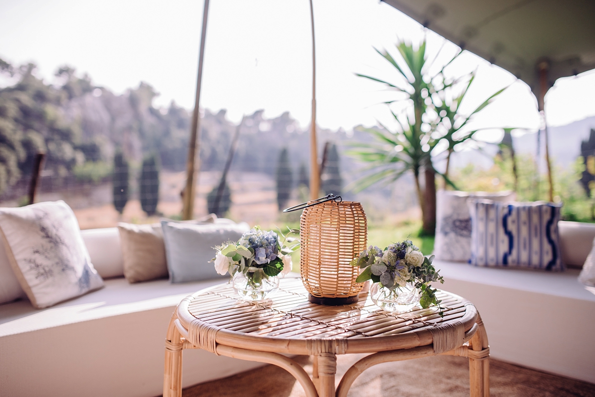 Rosa Clara dress elegant fairylights wedding Mallorca 22