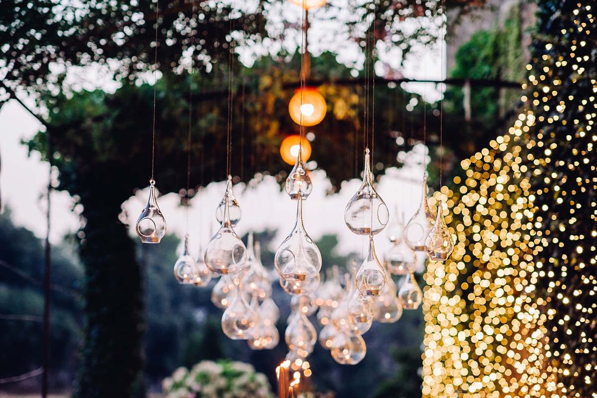 Rosa Clara dress elegant fairylights wedding Mallorca 38