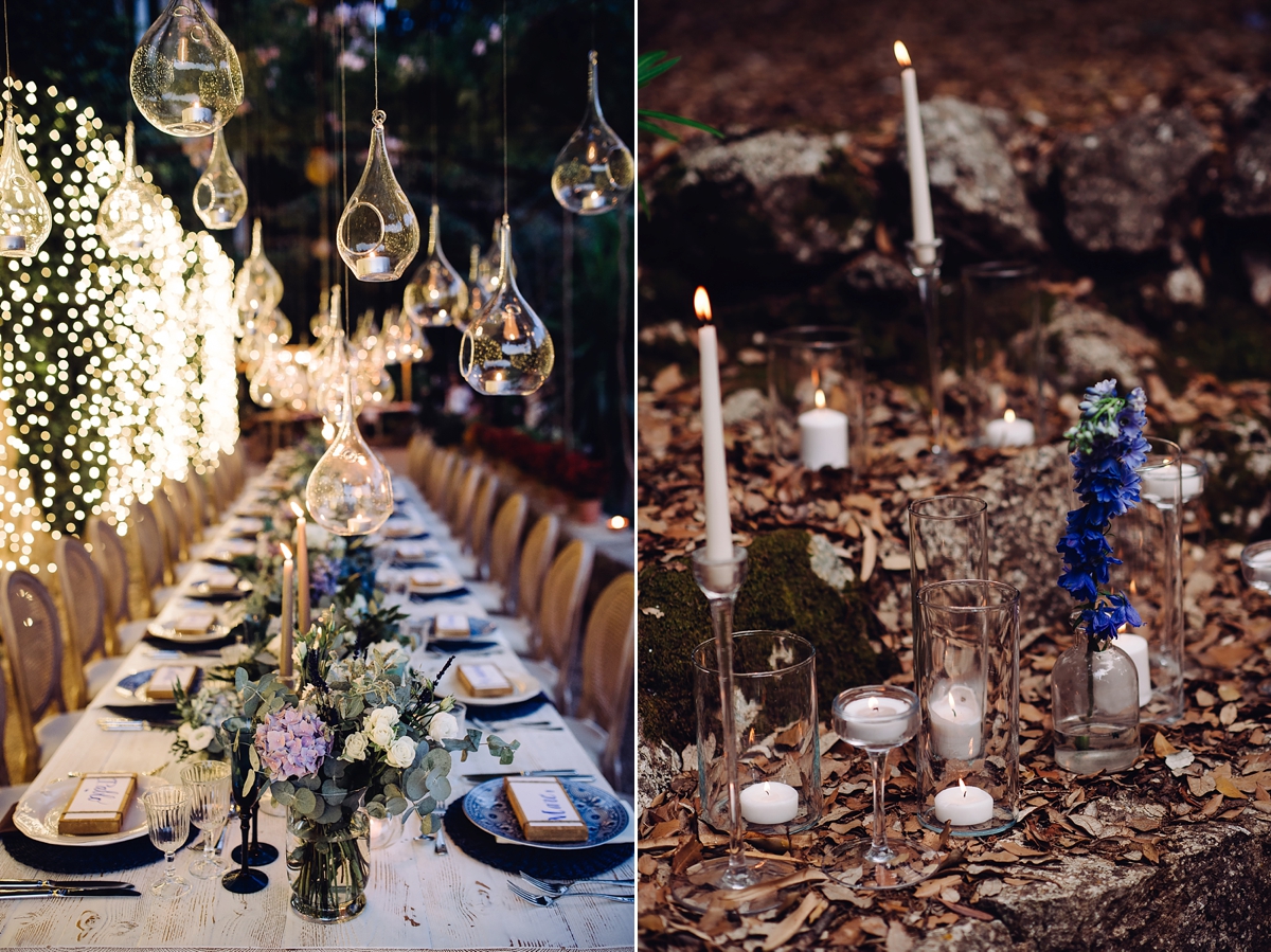 Rosa Clara dress elegant fairylights wedding Mallorca 4 1