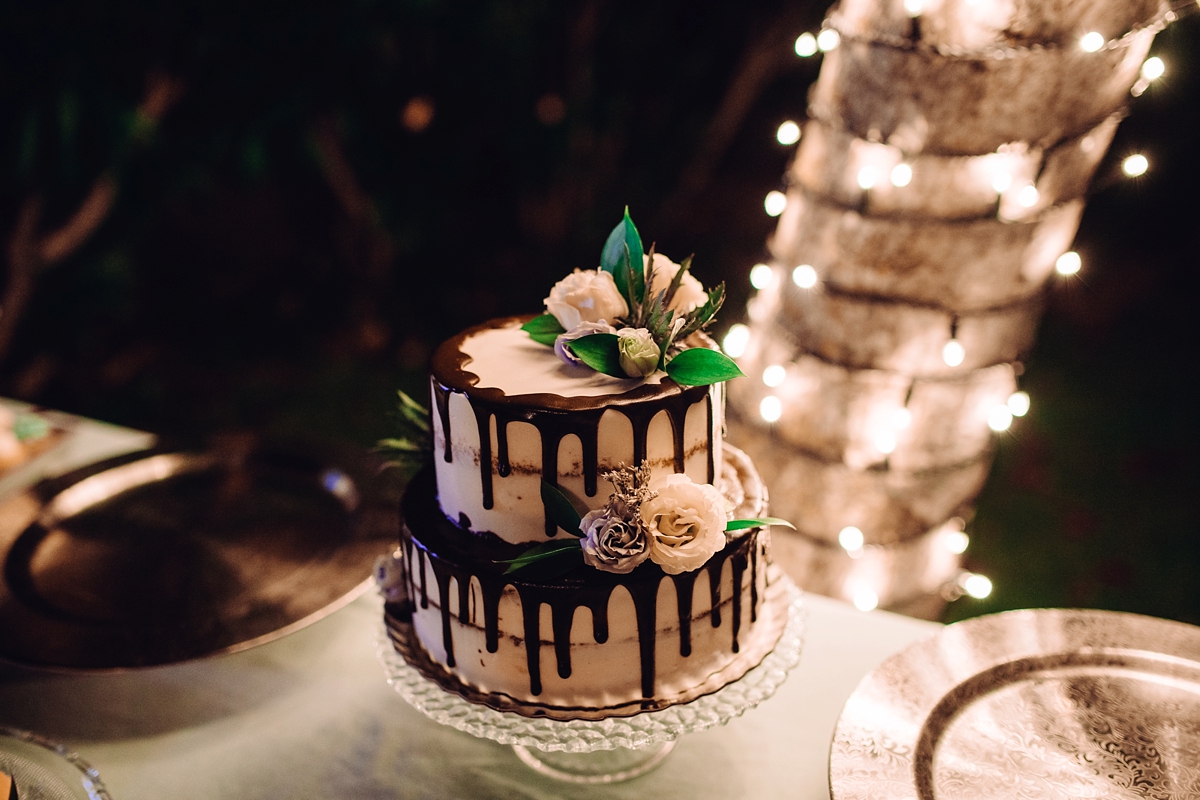 Rosa Clara dress elegant fairylights wedding Mallorca 54