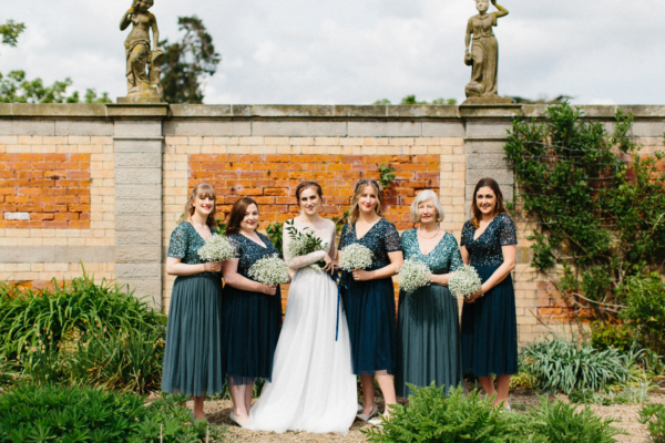 Pale Grey Emma Beaumont Tulle for an Elegant Lartington Hall Wedding