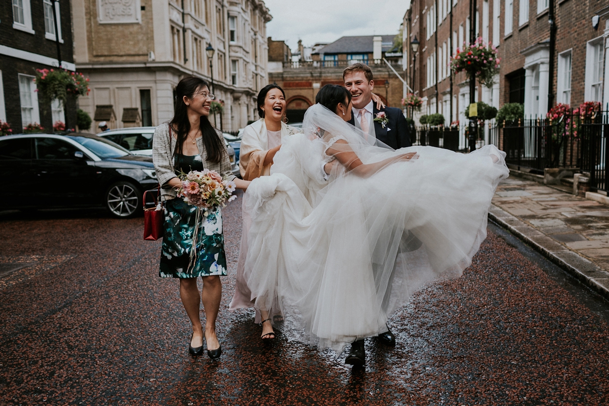 Watters dress traditional Chinese tea ceremony modern London wedding 27