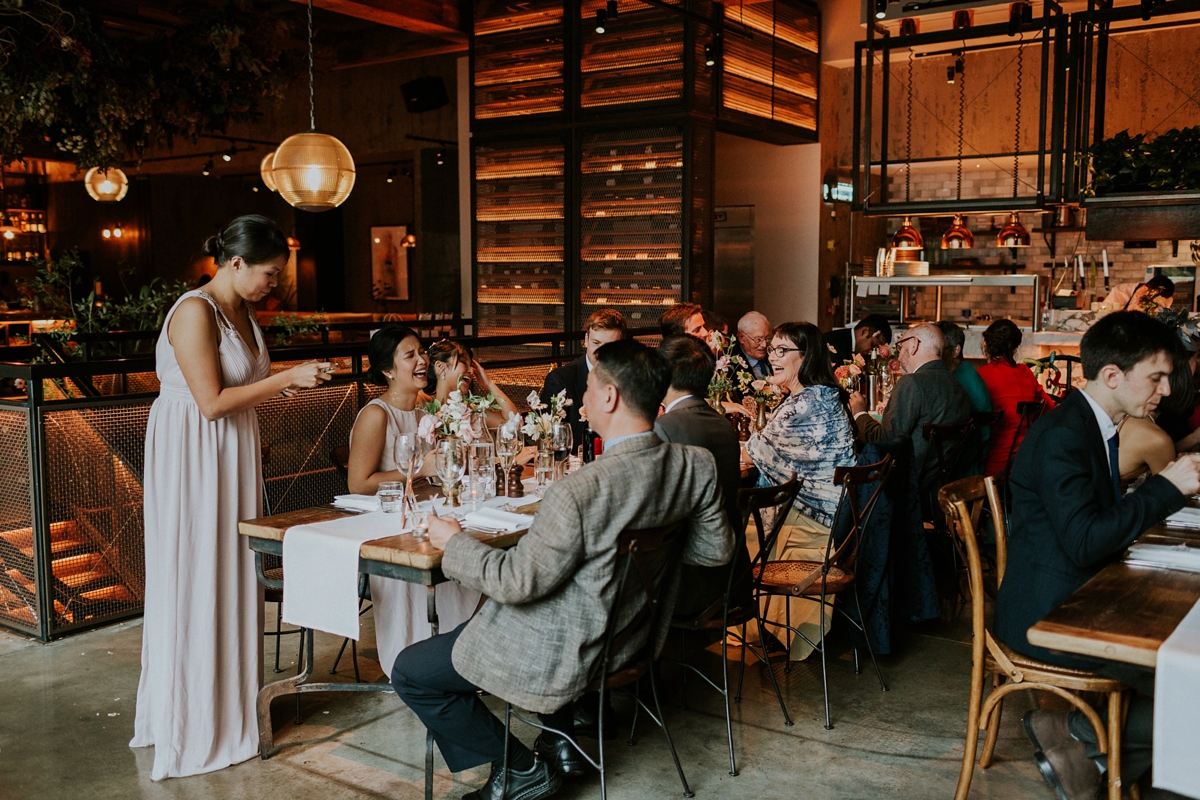 Watters dress traditional Chinese tea ceremony modern London wedding 38