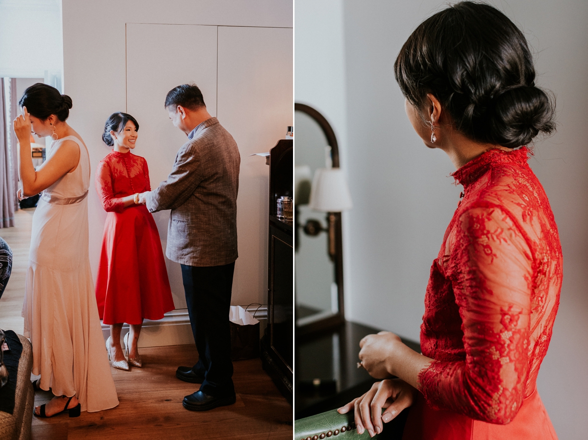 Watters dress traditional Chinese tea ceremony modern London wedding 7
