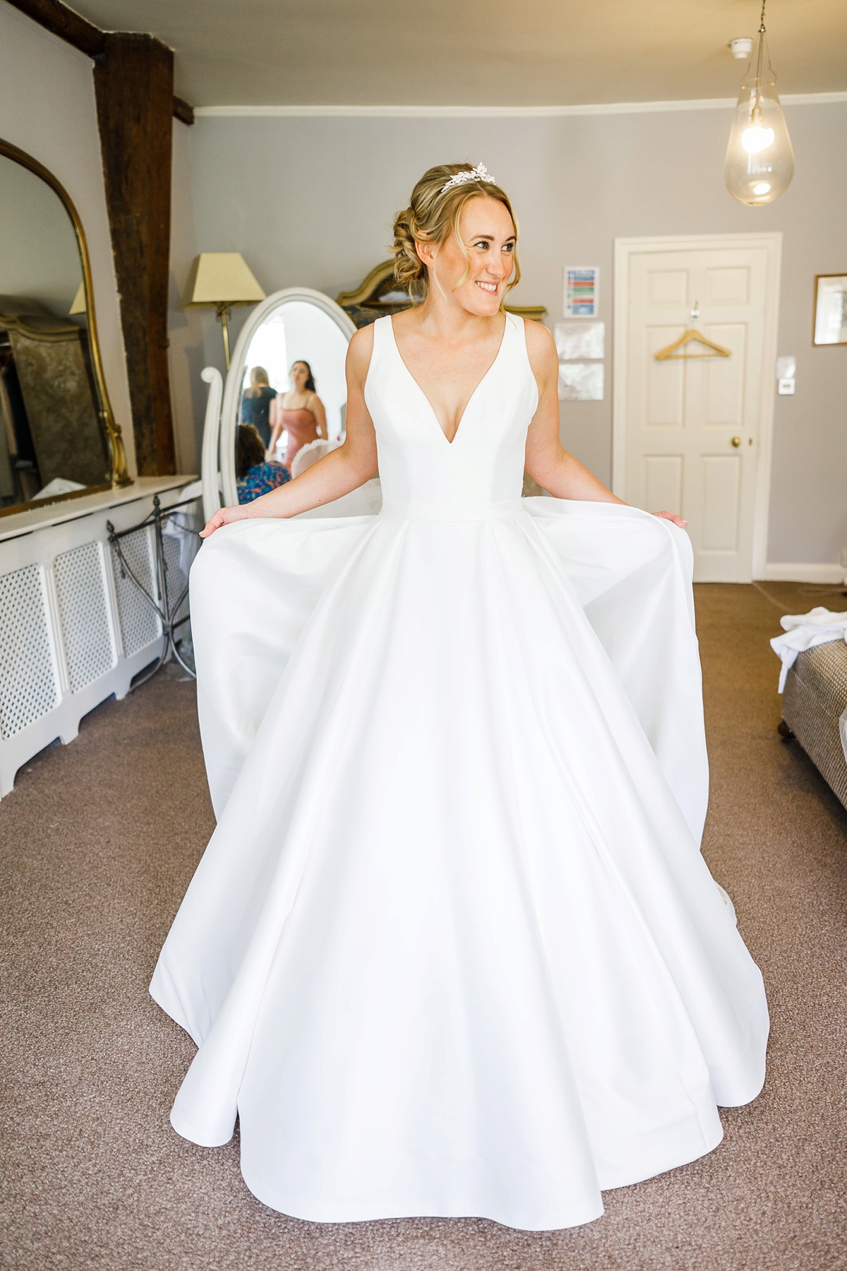 10 Allure Bridals dress Brinsop Court wedding Herefordshire