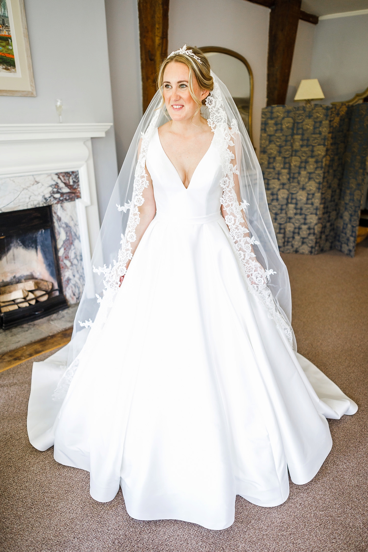 11 Allure Bridals dress Brinsop Court wedding Herefordshire