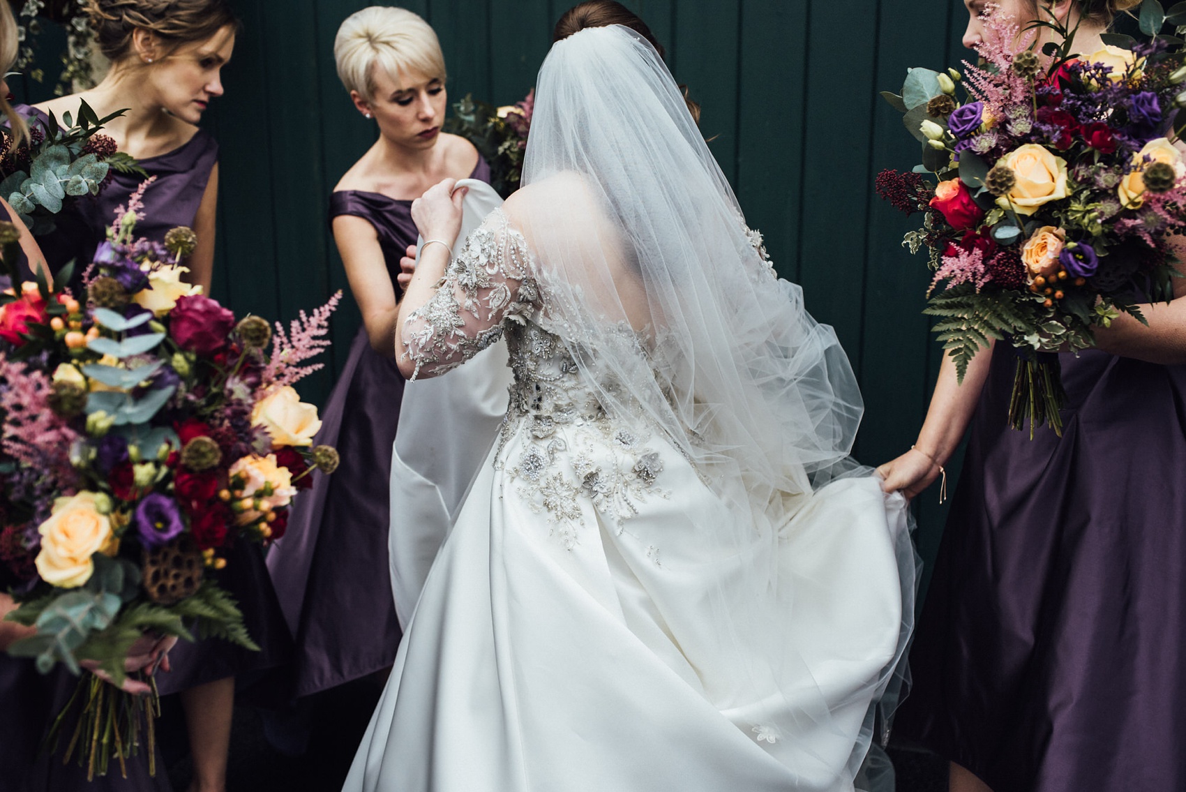 12 Bride made her own wedding dress