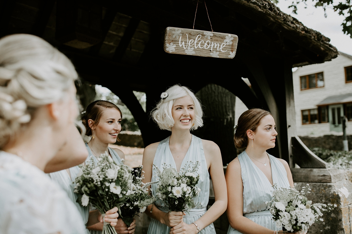 12 Scandi inspired River Thames wedding London - Green Wedding Shoes and a Back Necklace for a Marquee Wedding on the Banks Of The Thames 12 Scandi inspired River Thames wedding London