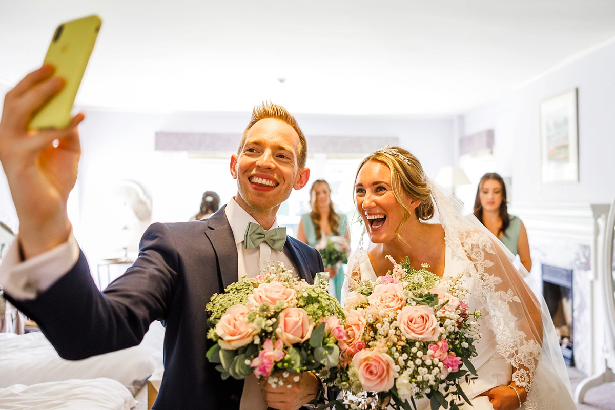 13 Allure Bridals dress Brinsop Court wedding Herefordshire
