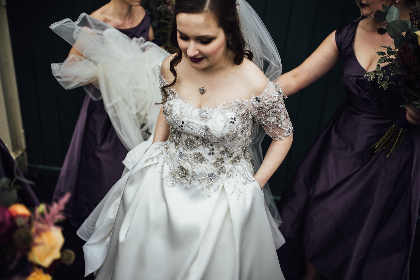 13 Bride made her own wedding dress