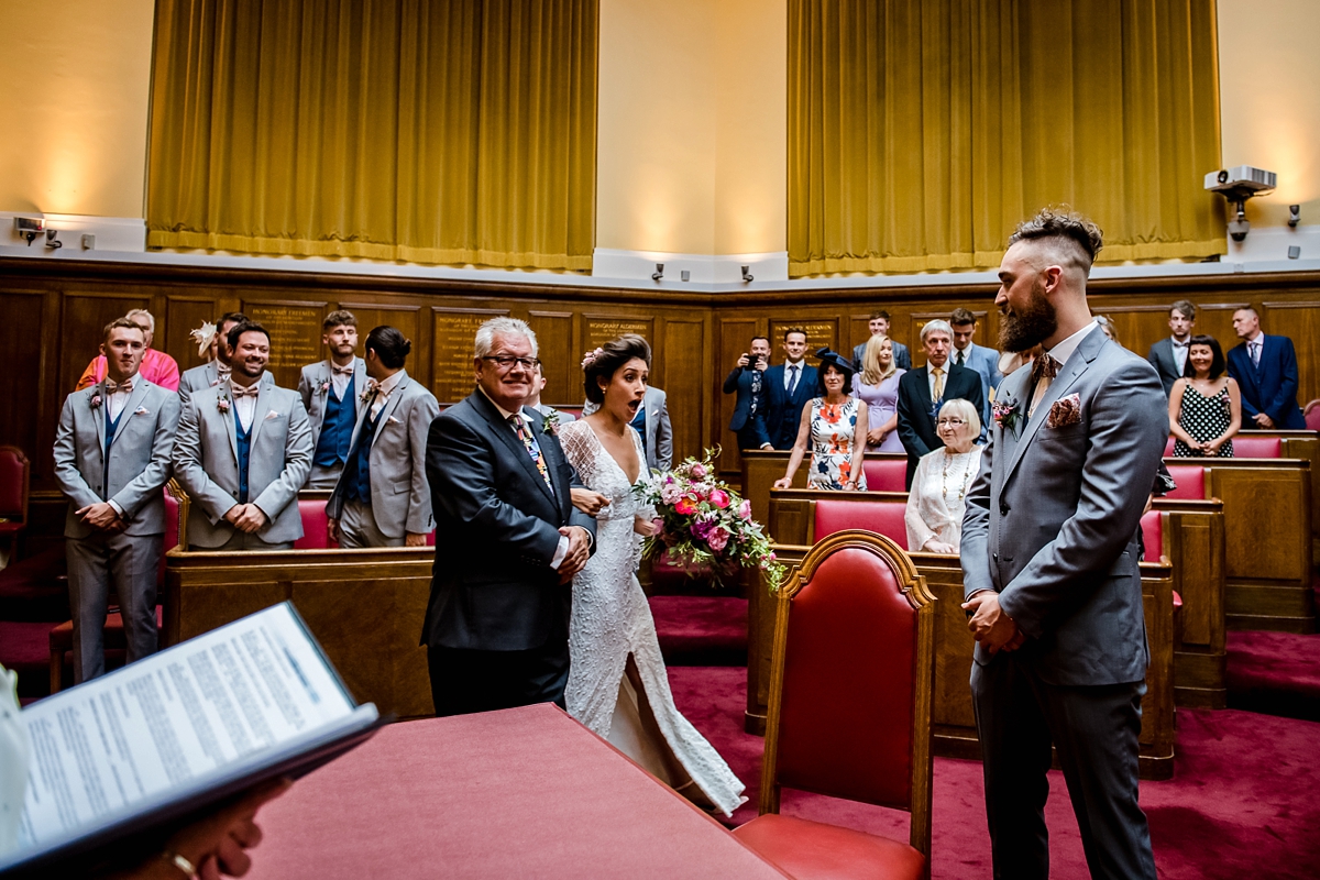 20 Grace Loves Lace bohemian intimate modern London wedding