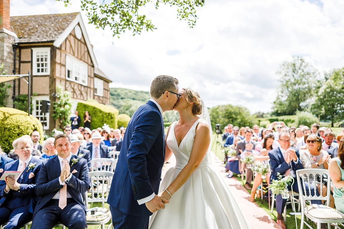 21 Allure Bridals dress Brinsop Court wedding Herefordshire