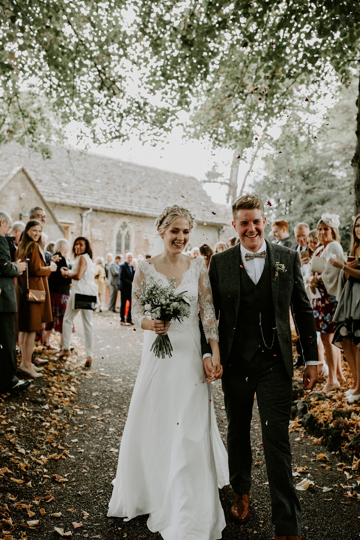 23 Scandi inspired River Thames wedding London - Green Wedding Shoes and a Back Necklace for a Marquee Wedding on the Banks Of The Thames 23 Scandi inspired River Thames wedding London