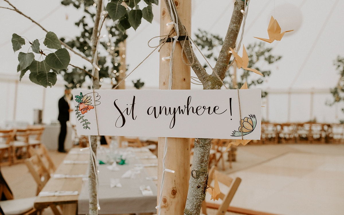 29 Scandi inspired River Thames wedding London - Green Wedding Shoes and a Back Necklace for a Marquee Wedding on the Banks Of The Thames 29 Scandi inspired River Thames wedding London