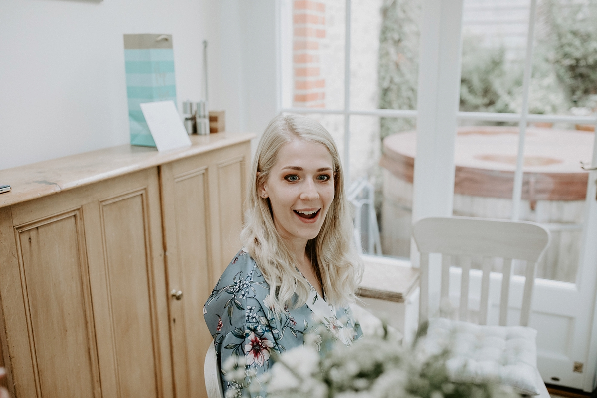 3 Scandi inspired River Thames wedding London - Green Wedding Shoes and a Back Necklace for a Marquee Wedding on the Banks Of The Thames 3 Scandi inspired River Thames wedding London