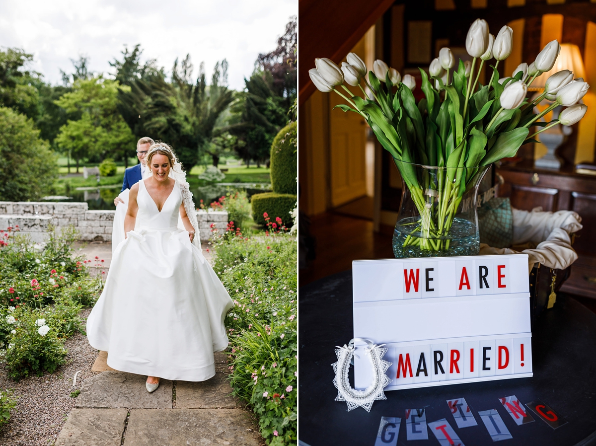 38 Allure Bridals dress Brinsop Court wedding Herefordshire