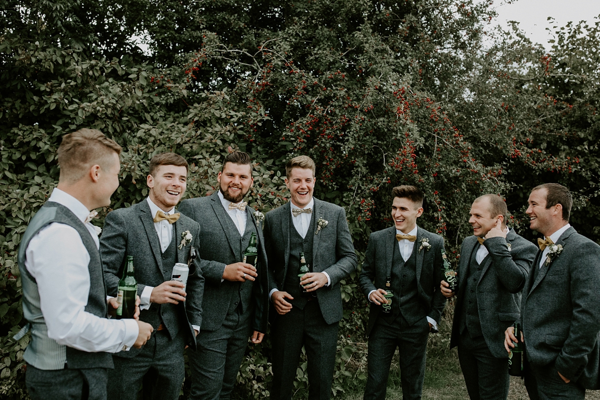 39 Scandi inspired River Thames wedding London - Green Wedding Shoes and a Back Necklace for a Marquee Wedding on the Banks Of The Thames 39 Scandi inspired River Thames wedding London
