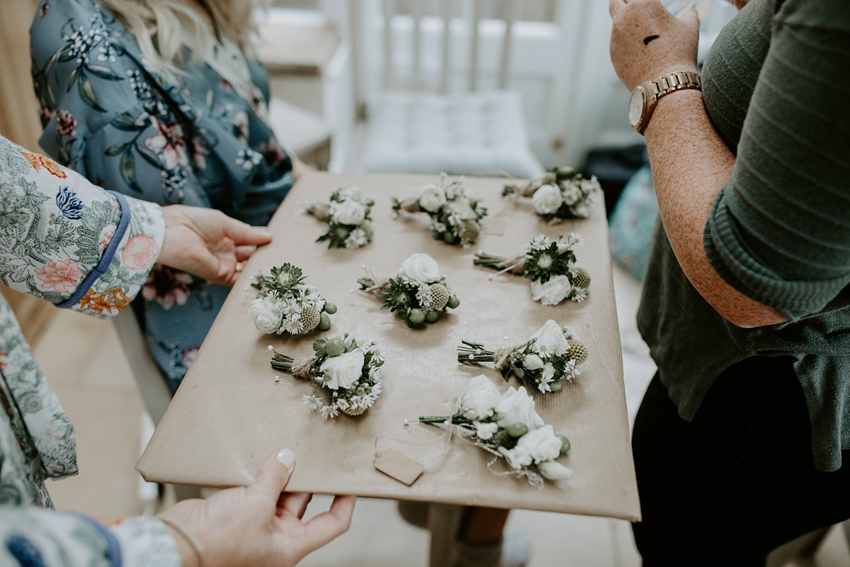 4 Scandi inspired River Thames wedding London - Green Wedding Shoes and a Back Necklace for a Marquee Wedding on the Banks Of The Thames 4 Scandi inspired River Thames wedding London