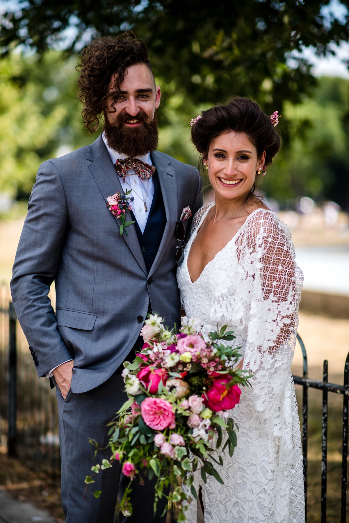 47 Grace Loves Lace bohemian intimate modern London wedding