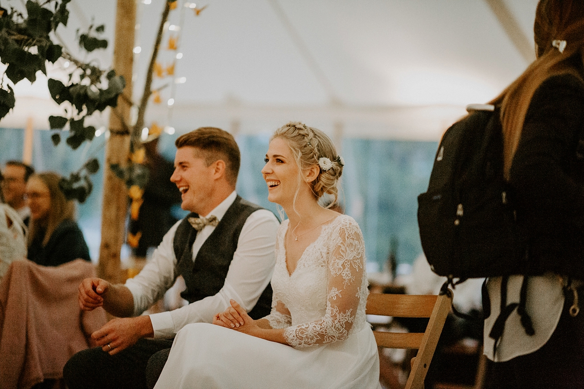 54 Scandi inspired River Thames wedding London - Green Wedding Shoes and a Back Necklace for a Marquee Wedding on the Banks Of The Thames 54 Scandi inspired River Thames wedding London