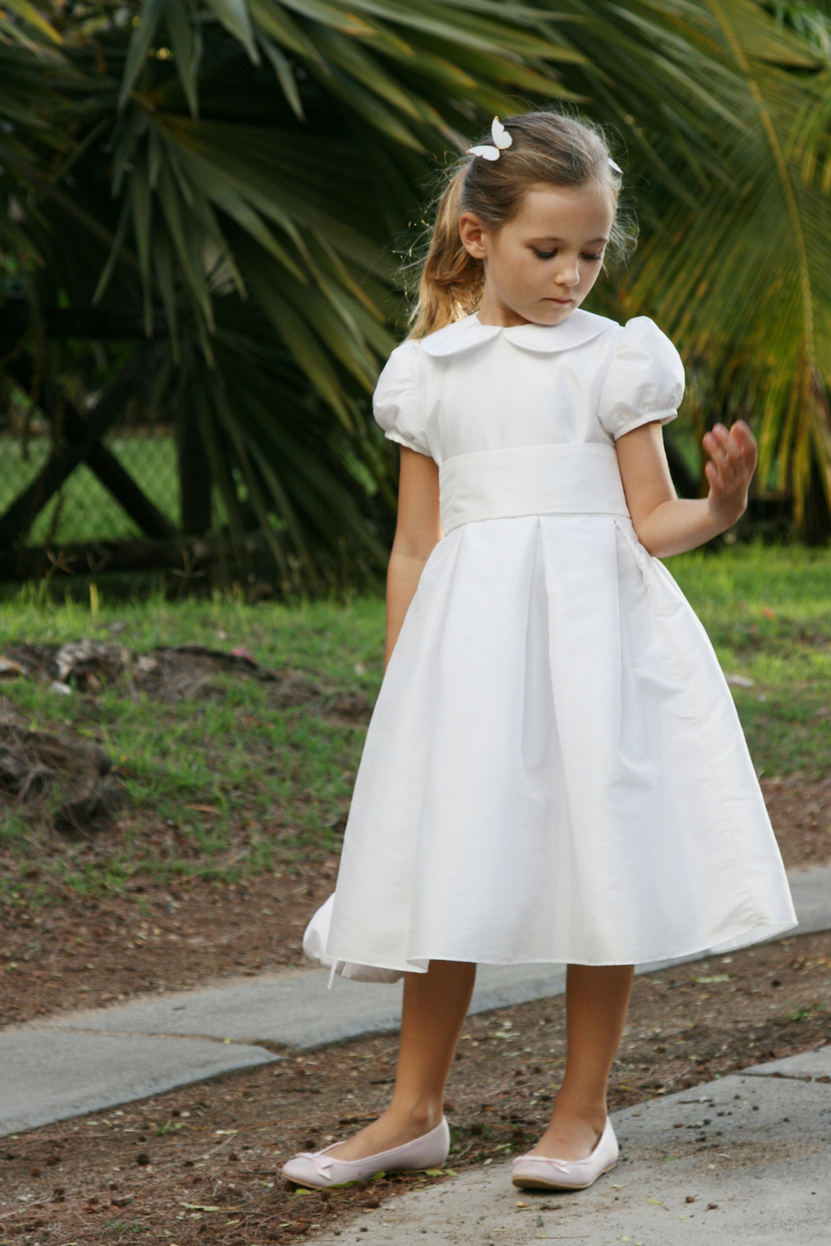 9 Little Eglantine Designer flower girl dress Flora