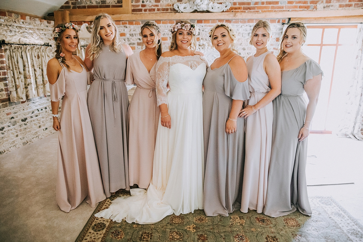 Augusta Jones Upwaltham Barn wedding West Sussex 15 - An Upwaltham Barn Wedding in West Sussex + a Bride in Lace Sleeved Augusta Jones Augusta Jones Upwaltham Barn wedding West Sussex 15