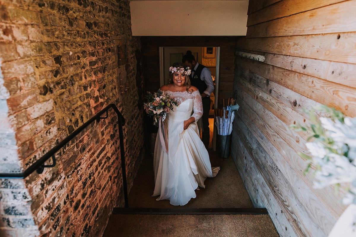 Augusta Jones Upwaltham Barn wedding West Sussex 18 - An Upwaltham Barn Wedding in West Sussex + a Bride in Lace Sleeved Augusta Jones Augusta Jones Upwaltham Barn wedding West Sussex 18