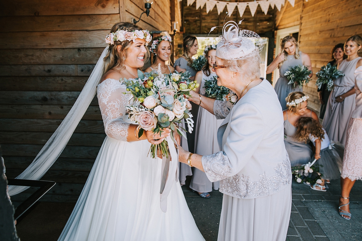 Augusta Jones Upwaltham Barn wedding West Sussex 19 - An Upwaltham Barn Wedding in West Sussex + a Bride in Lace Sleeved Augusta Jones Augusta Jones Upwaltham Barn wedding West Sussex 19