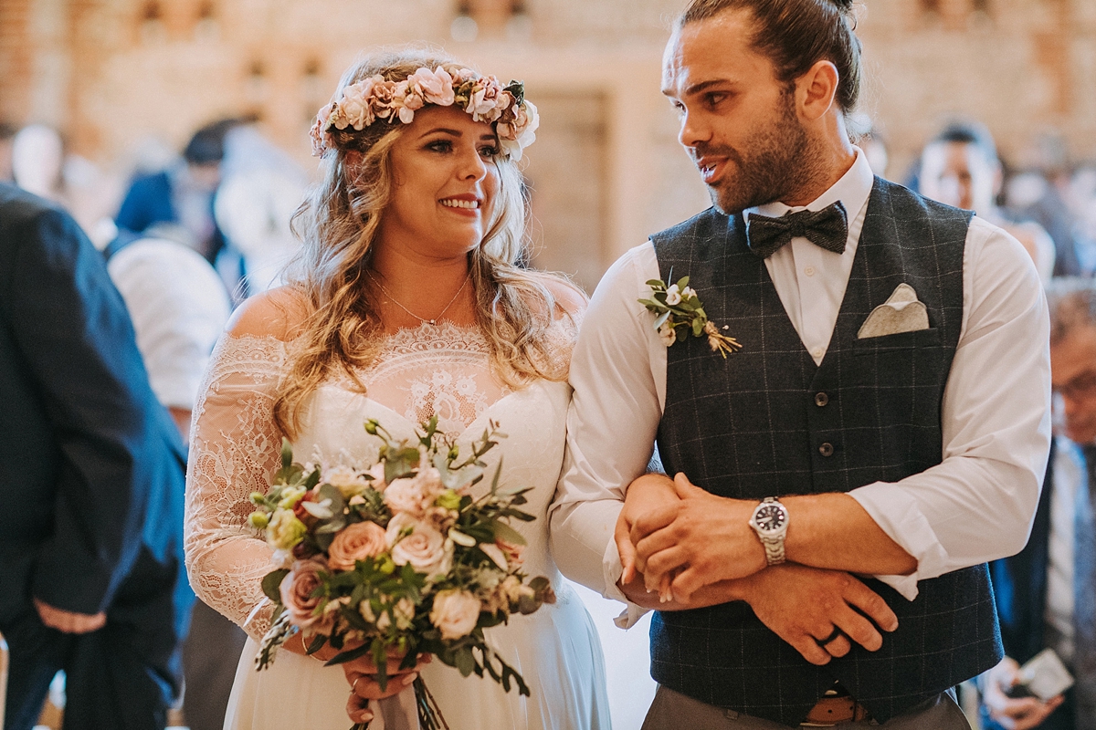 Augusta Jones Upwaltham Barn wedding West Sussex 21 - An Upwaltham Barn Wedding in West Sussex + a Bride in Lace Sleeved Augusta Jones Augusta Jones Upwaltham Barn wedding West Sussex 21