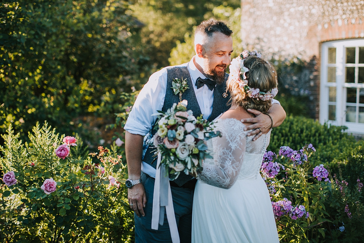 Augusta Jones Upwaltham Barn wedding West Sussex 35 - An Upwaltham Barn Wedding in West Sussex + a Bride in Lace Sleeved Augusta Jones Augusta Jones Upwaltham Barn wedding West Sussex 35