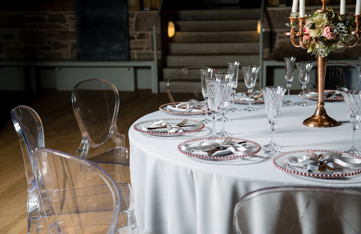 Bespoke Wedding Catering Table Setup