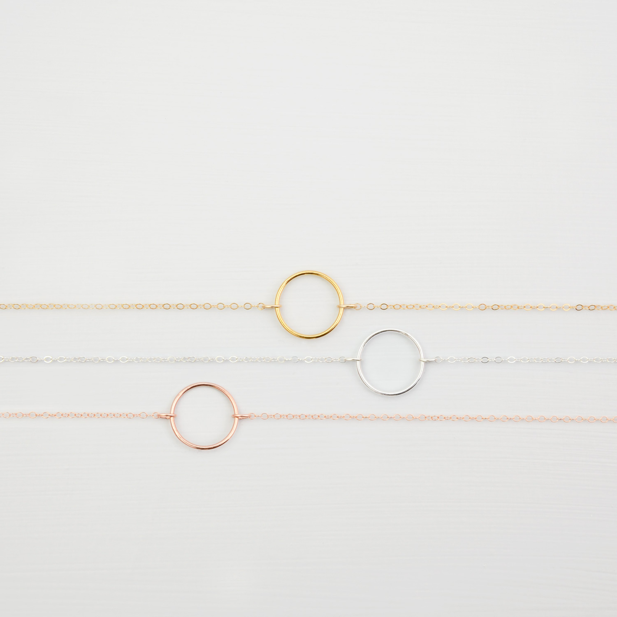 Britten Anthology Circle necklace gold silver rose gold Adley Britten Anthology