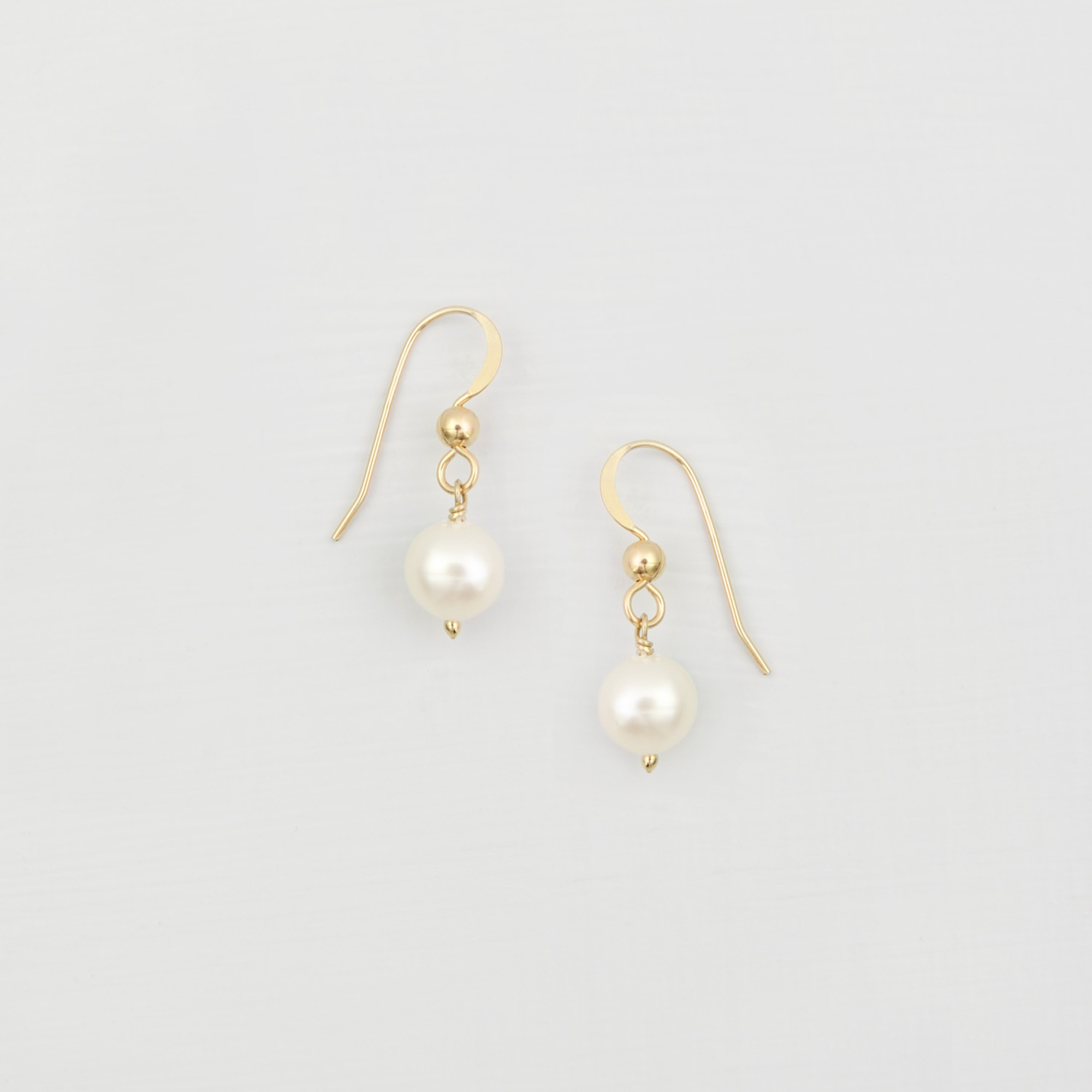 Britten Anthology Freshwater pearl drop gold filled earrings Naya