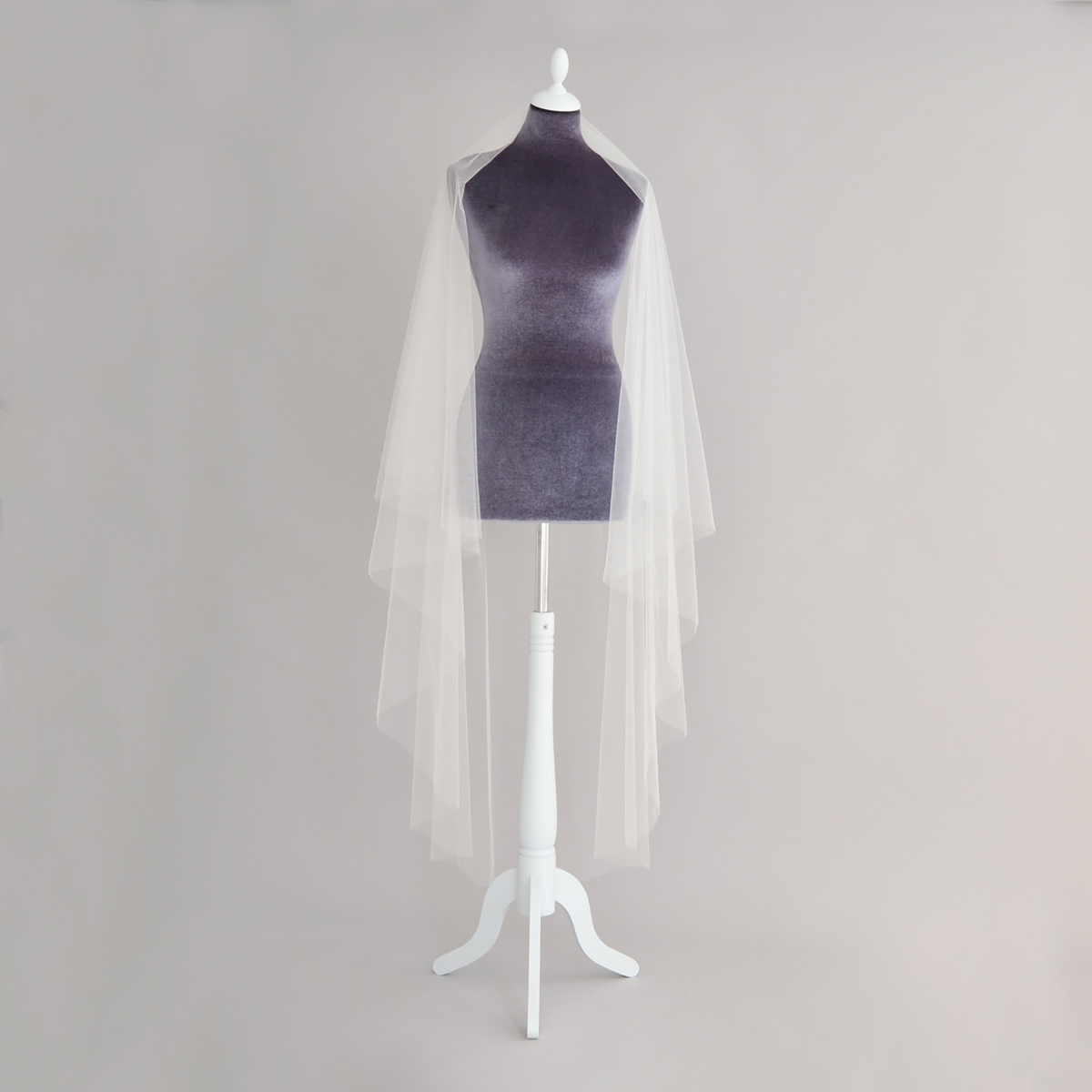 Britten Crisp silk drop wedding veil Elena