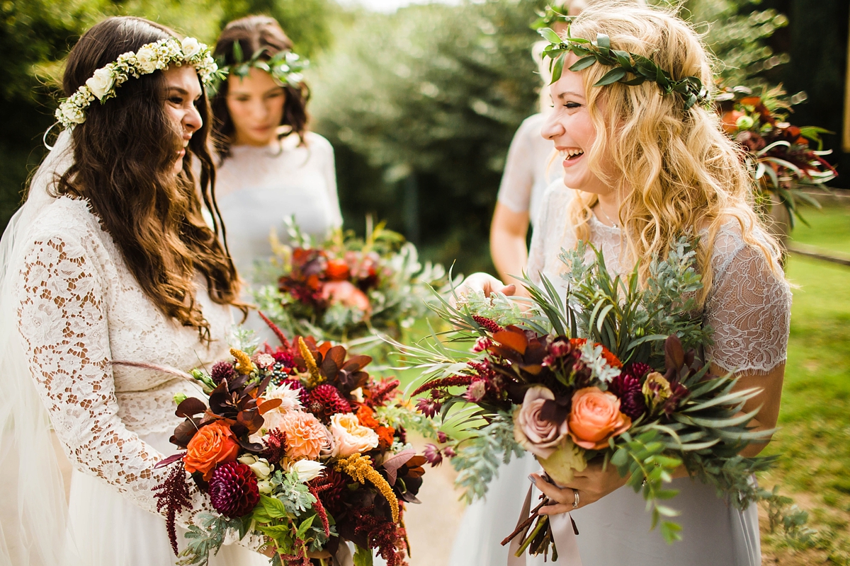 Daarlana dress colourful bohemian barn wedding 31