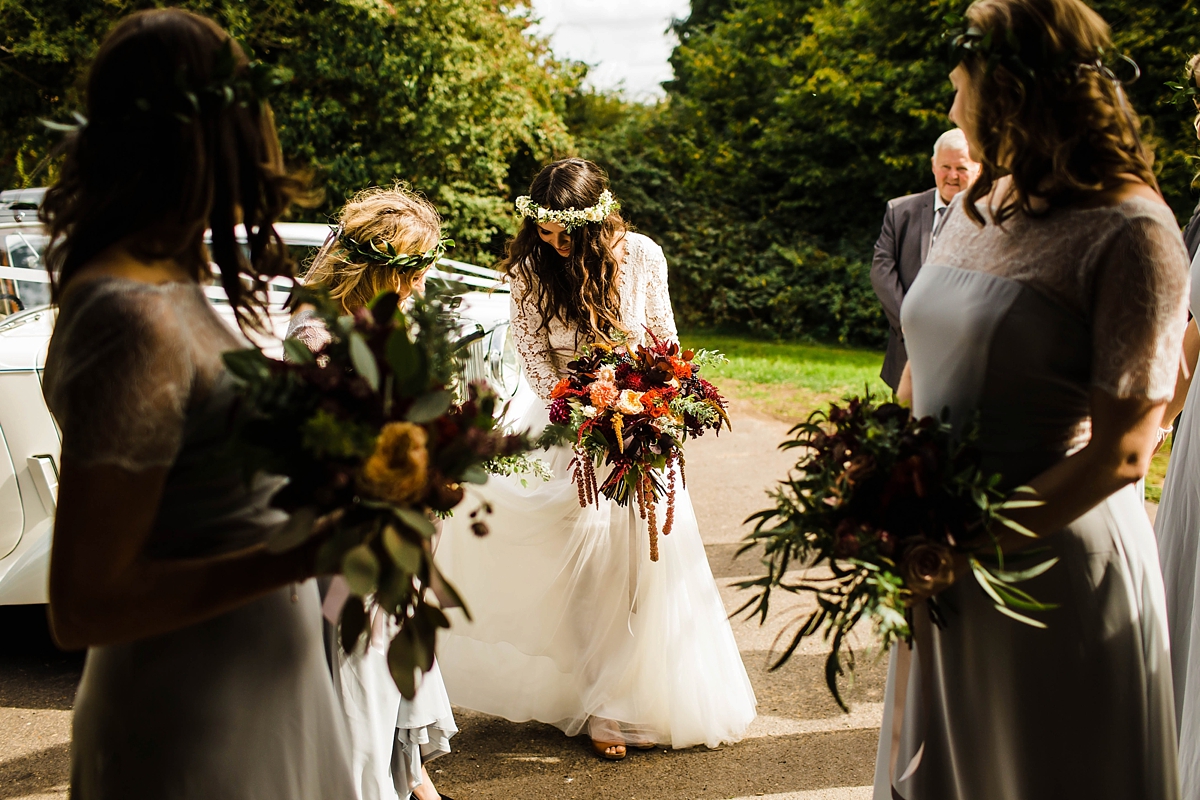 Daarlana dress colourful bohemian barn wedding 32