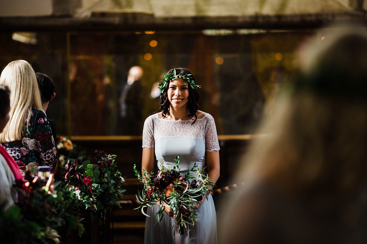 Daarlana dress colourful bohemian barn wedding 37