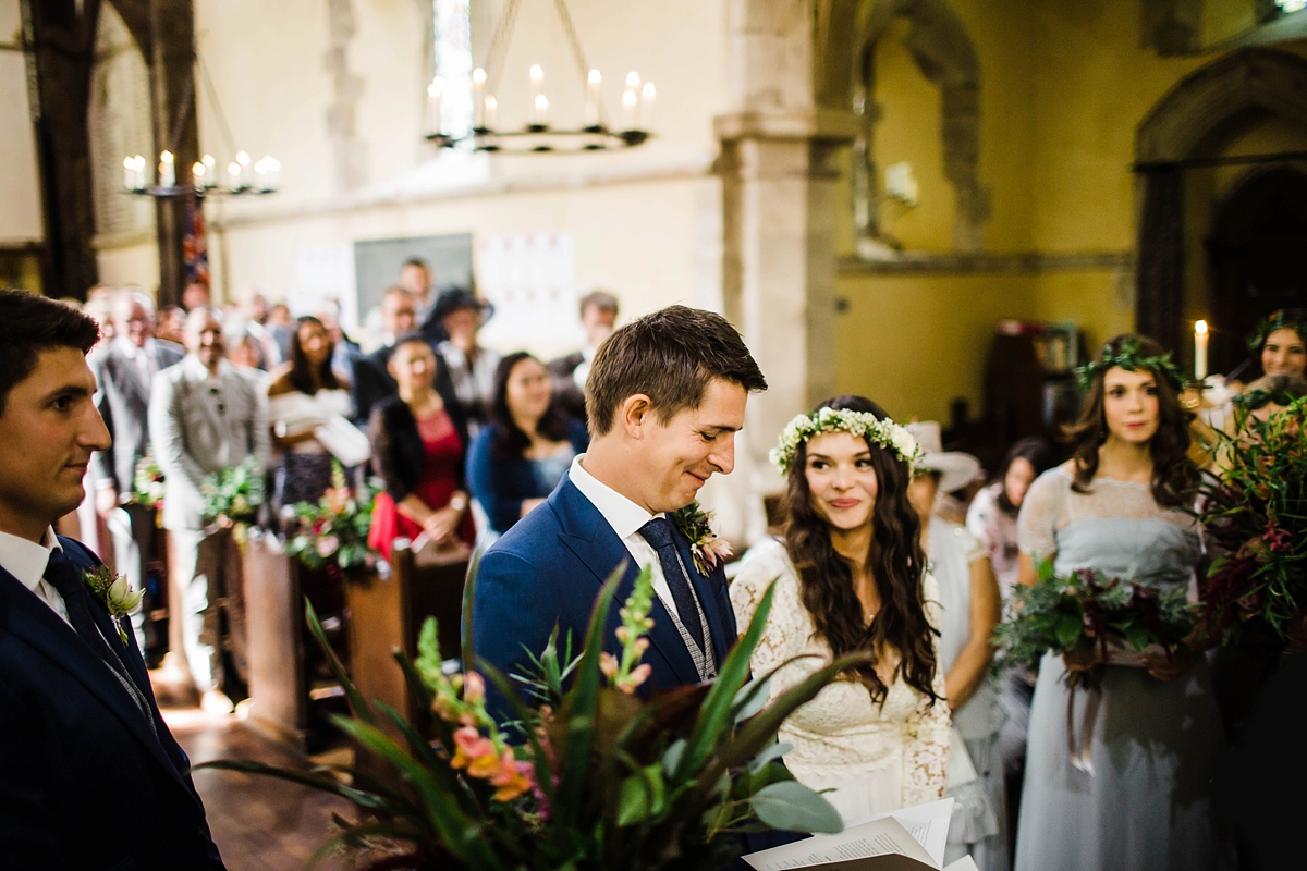 Daarlana dress colourful bohemian barn wedding 39