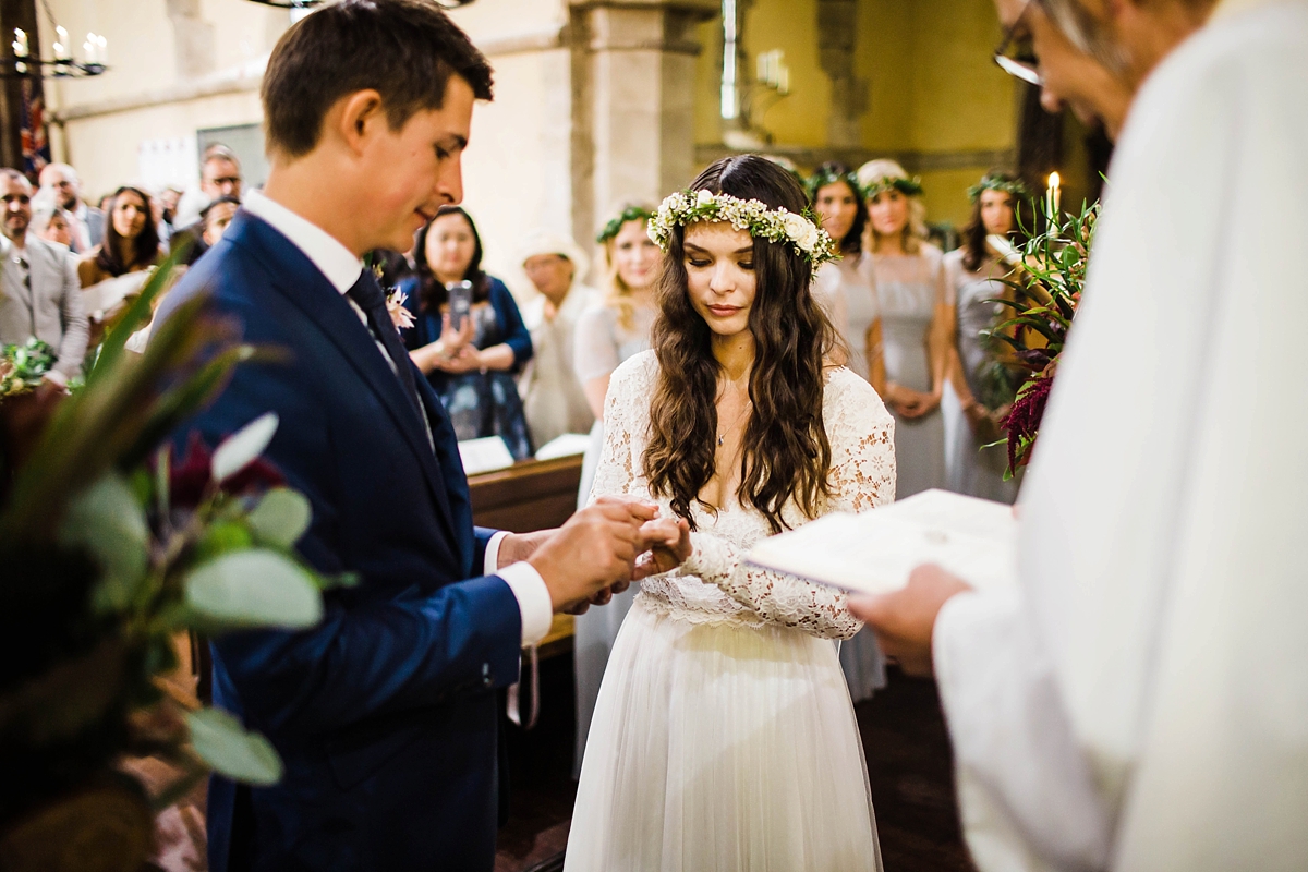 Daarlana dress colourful bohemian barn wedding 40