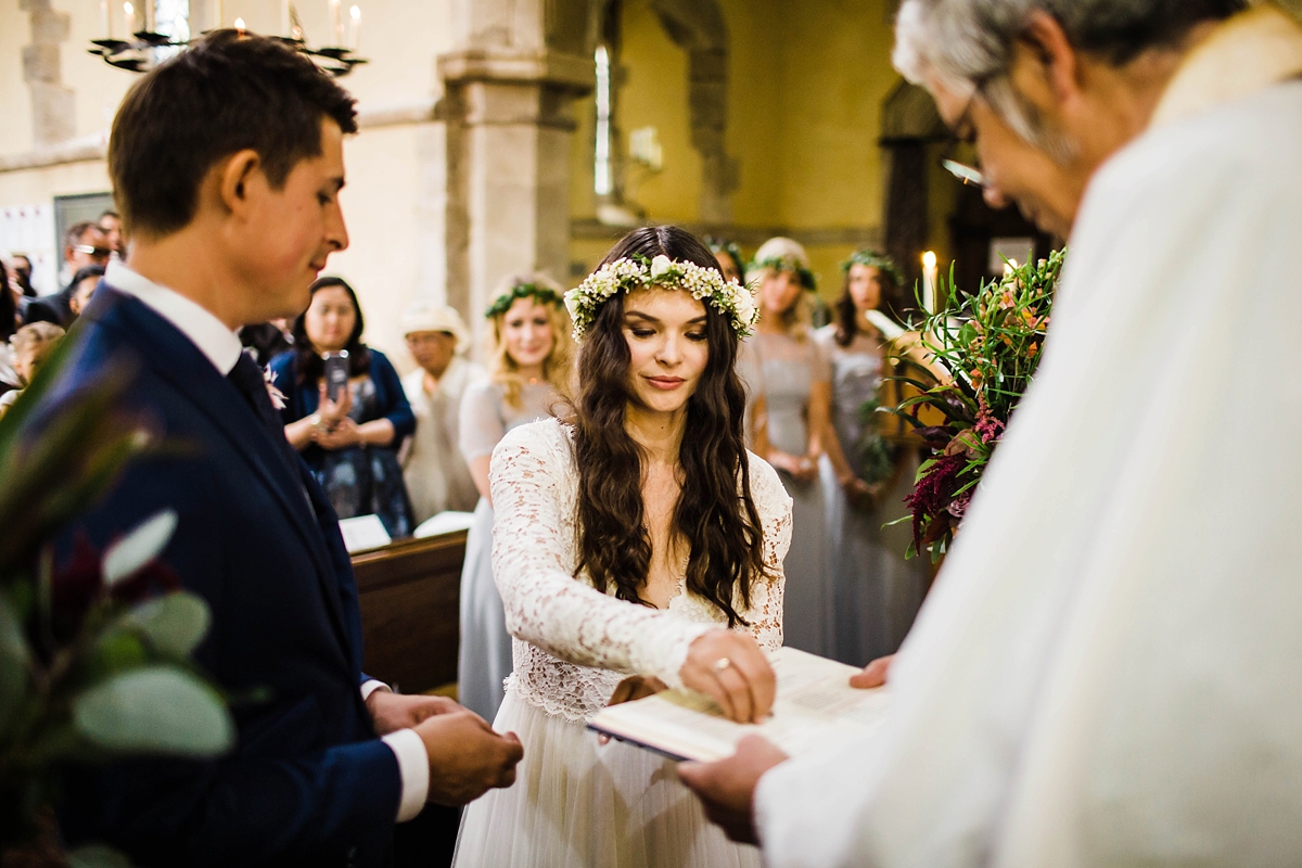 Daarlana dress colourful bohemian barn wedding 41