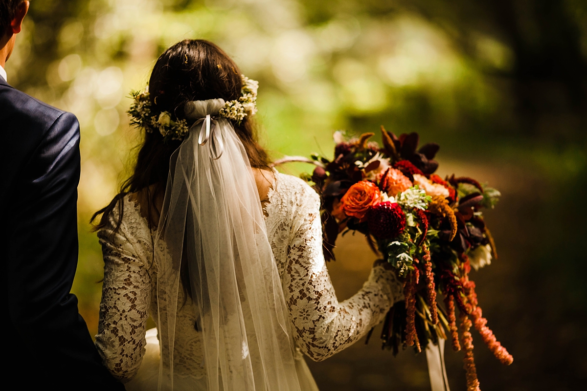 Daarlana dress colourful bohemian barn wedding 45