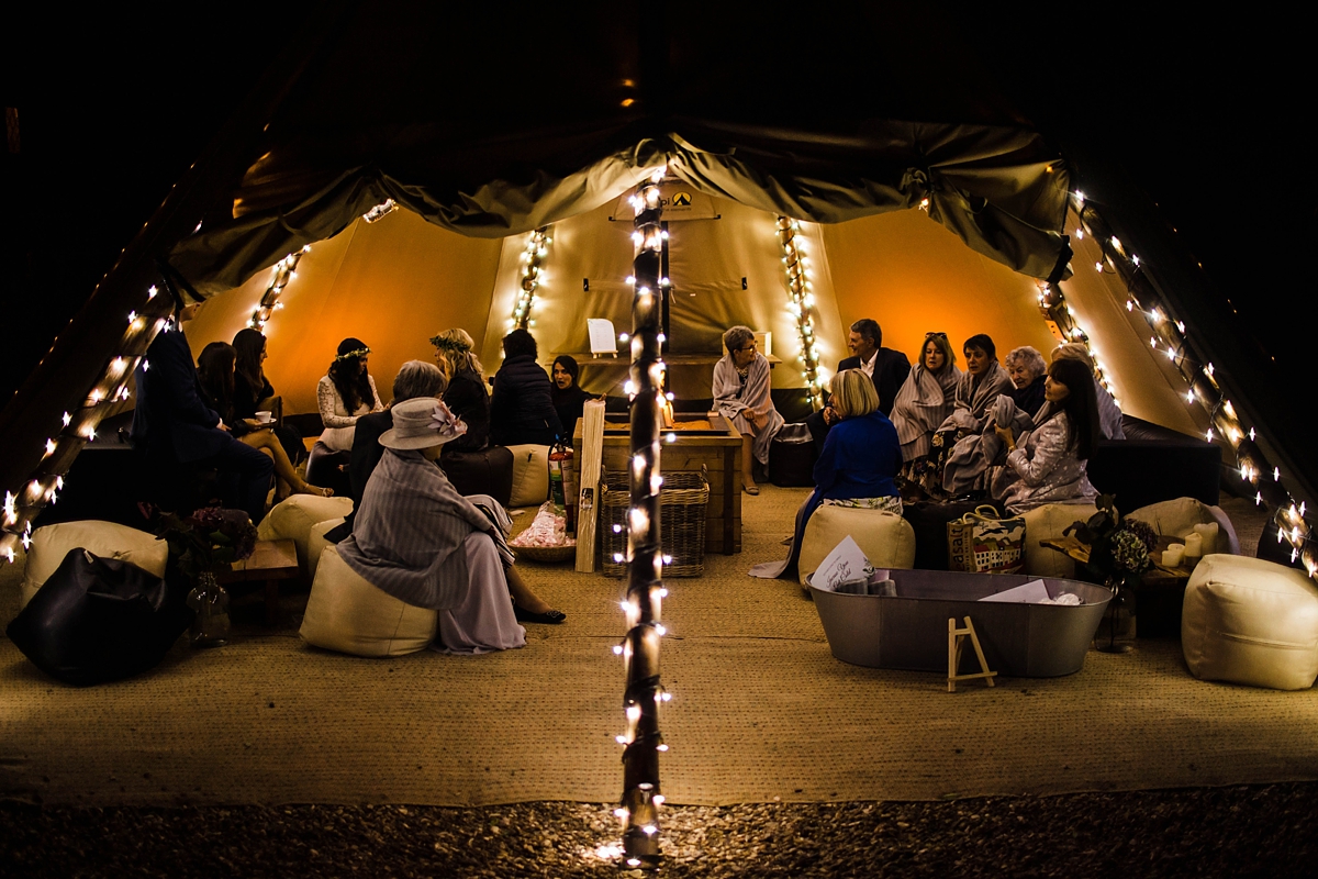 Daarlana dress colourful bohemian barn wedding 61