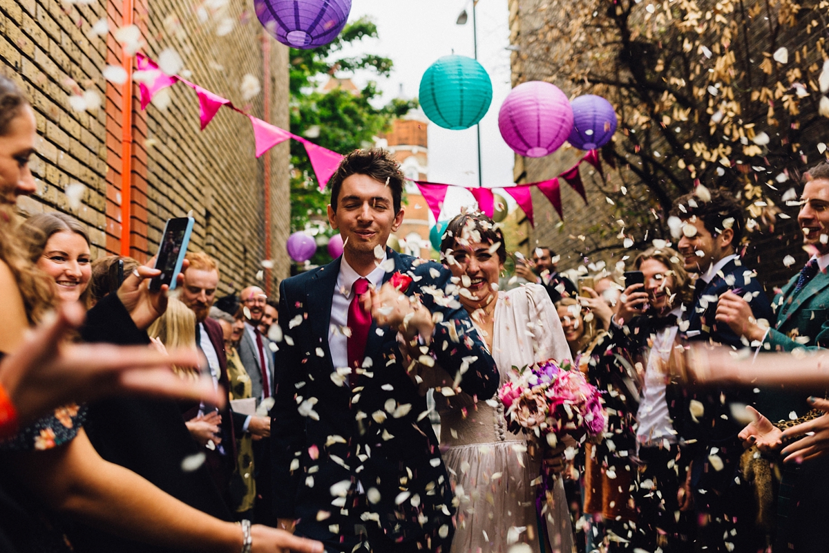 Ghost dress jewel toned colourful London wedding 18 - A Vintage Inspired Ghost London Gown For a Handmade + Jewel Toned London Wedding Ghost dress jewel toned colourful London wedding 18
