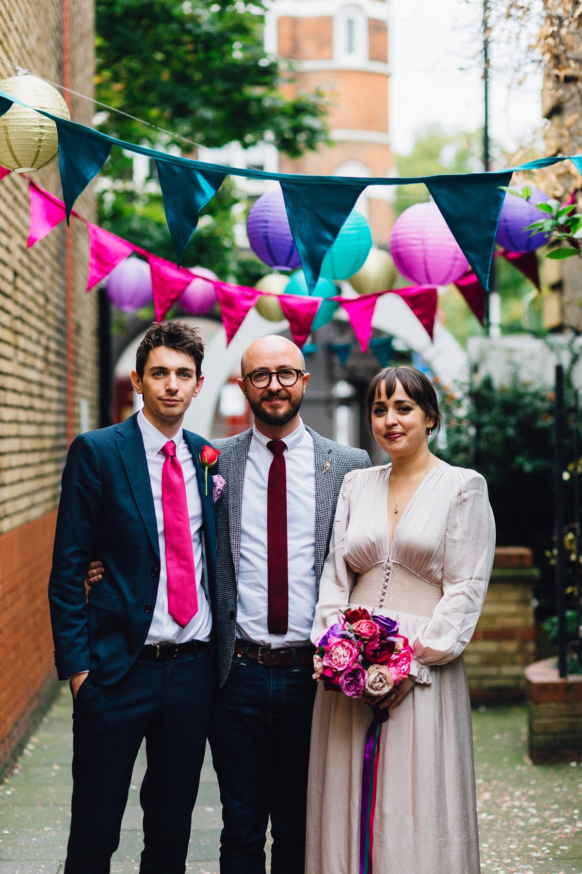 Ghost dress jewel toned colourful London wedding 29 - A Vintage Inspired Ghost London Gown For a Handmade + Jewel Toned London Wedding Ghost dress jewel toned colourful London wedding 29