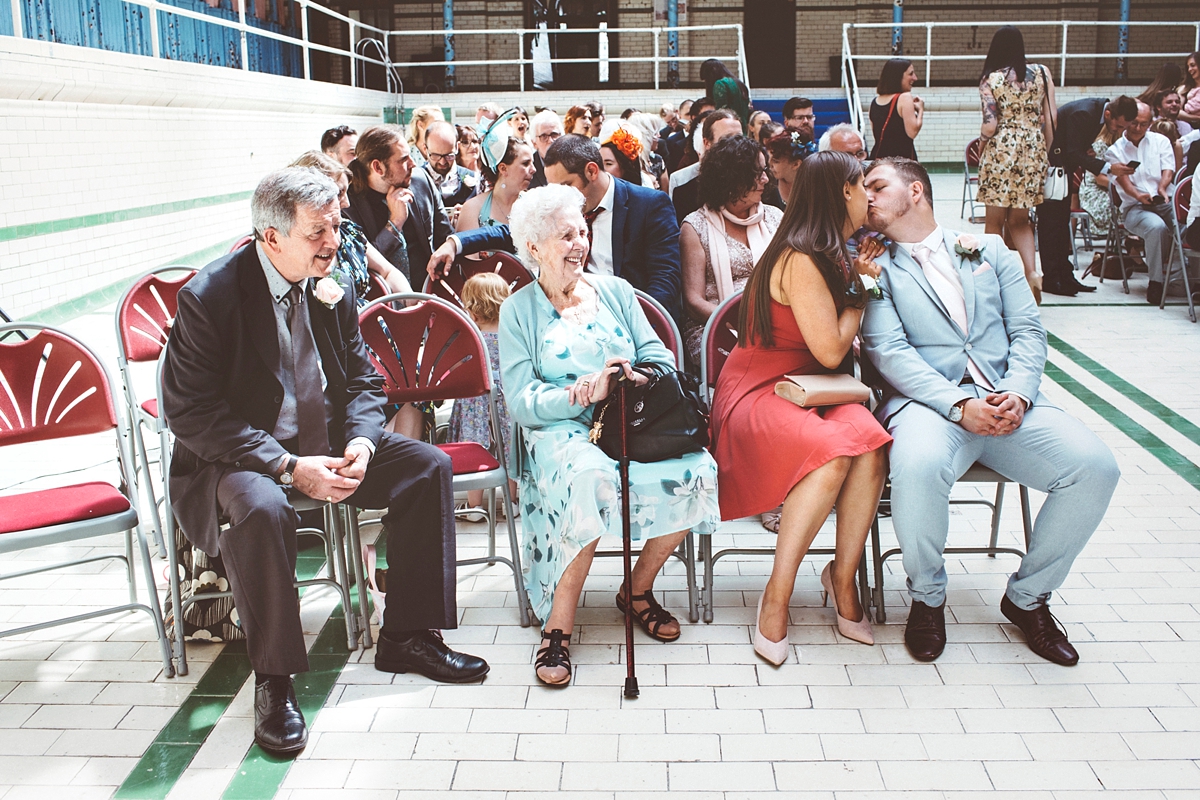 Halfpenny London bride Vintage inspired Manchester Victorian Baths wedding 28