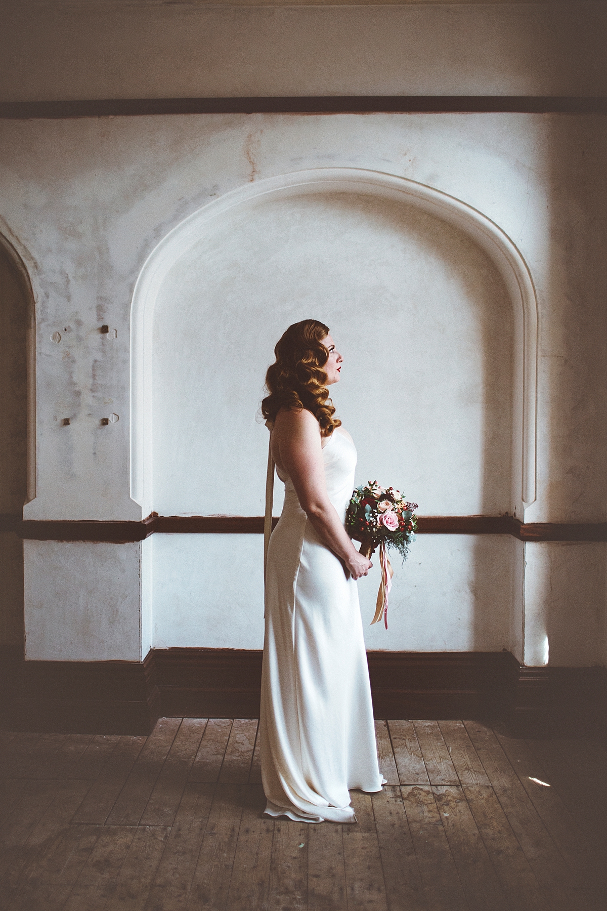 Halfpenny London bride Vintage inspired Manchester Victorian Baths wedding 38